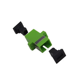 Single Mode Fiber Optic Cable Accessories Adaptor Simplex Sc Apc Dengan Flange