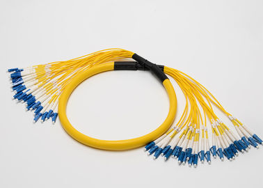 Lc Upc-Lc Upc Patch Cord, Kuning SM Patch Cord 2.0mm Cabang 24 Cores