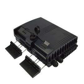 Kotak CTO hitam tahan air, 16 Port OTB Optical Termination Box untuk jaringan Ftth