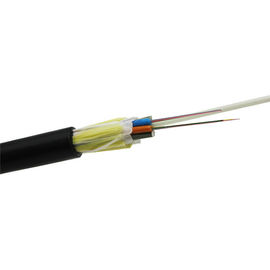 ADSS 12 Core Fiber Optic Cable 100m Rentang Semua Dielektrik Self Support Aerial