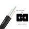 4 Core Fiber Optic Cable G657 Ftth Drop Cable Dengan Messenger Wire GJYXCH