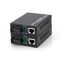 Black Ethernet Fiber Media Converter 10/100 / 1000M Single Fiber Single Mode 20km